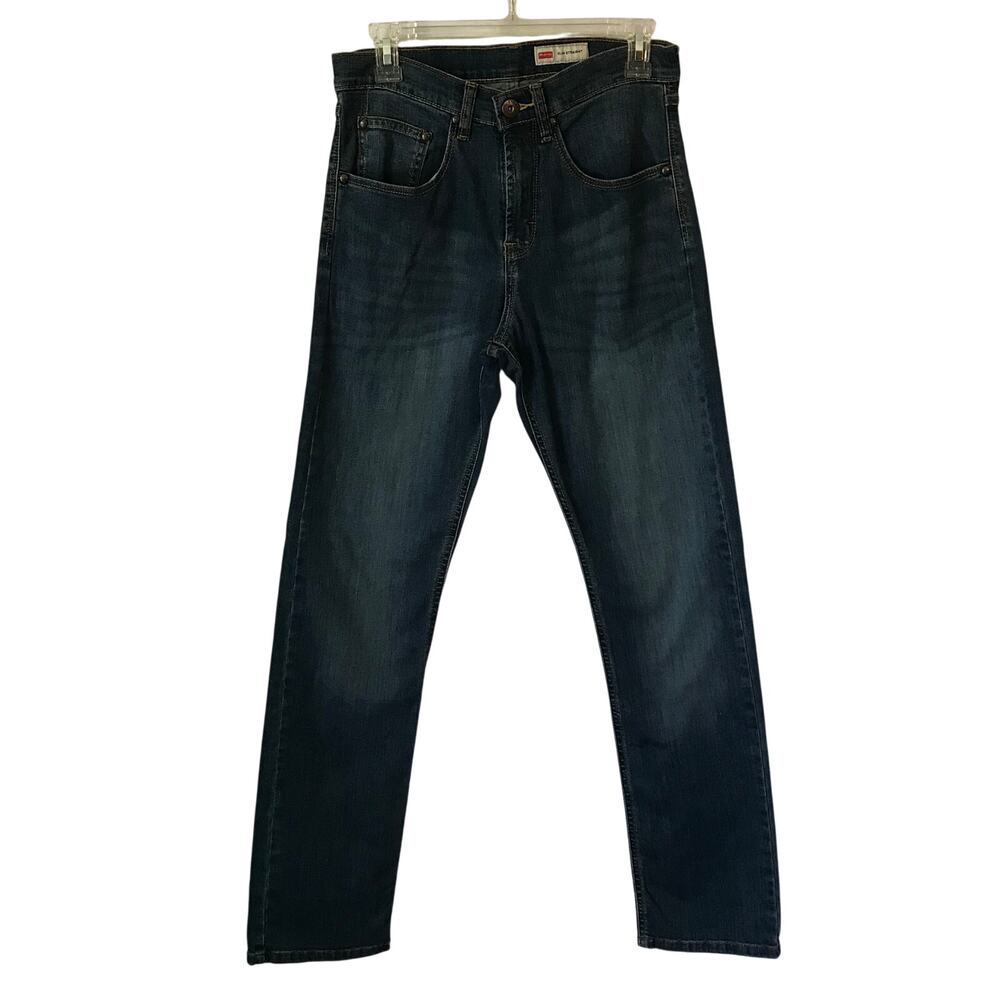Wrangler Jeans Size 28 X 30 Mens Slim Straight Medium Wash Red Tag Premium